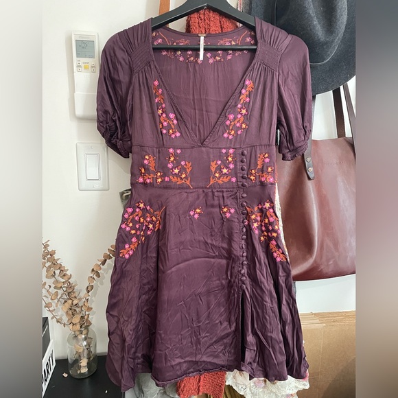 Free people size 2 mini dress like new - Picture 1 of 5